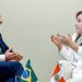 Em Nova York, Lula se reúne com Dina Boluarte, presidenta do Peru
