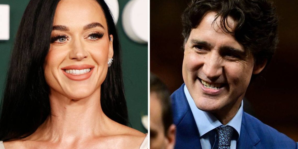 Katy Perry e Justin Trudeau são vistos aos beijos em iate na Califórnia