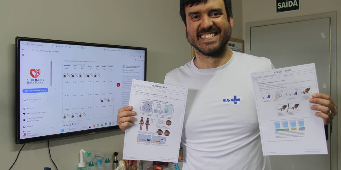 Médico desenha em receitas para pacientes que não sabem ler e cria plataforma em Pernambuco