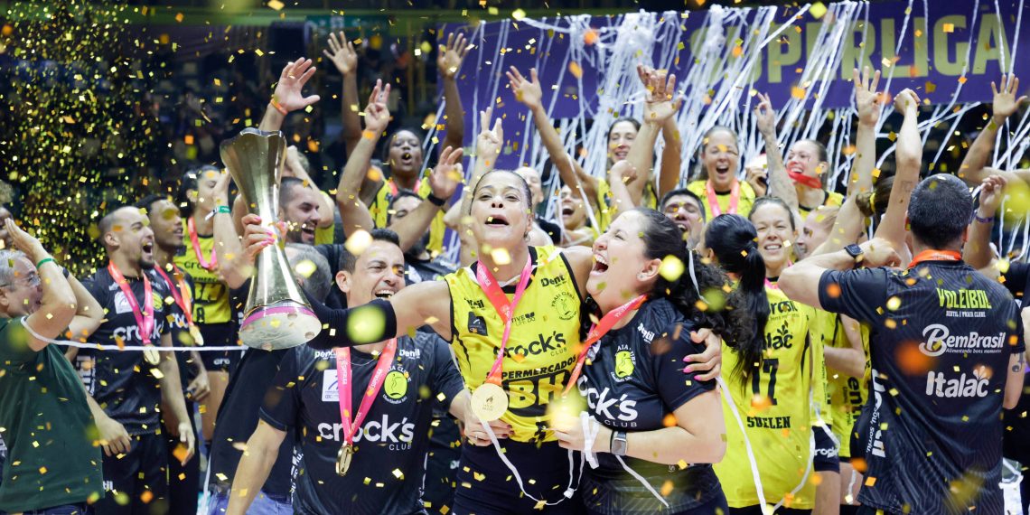 Praia Clube supera desconfiança, bate Minas e conquista Superliga