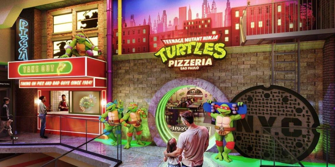 Pizzaria das Tartarugas Ninja é inaugurada na avenida Paulista